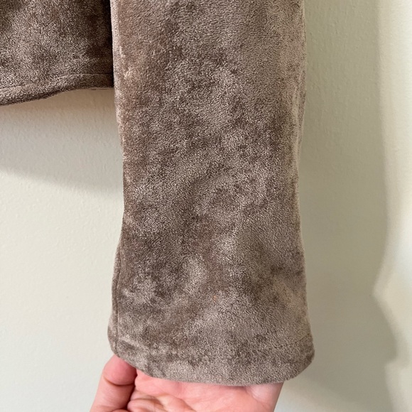 Blank NYC Suede Brown Moto Full Zip Collared Jacket Size XS - Picture 4 of 10